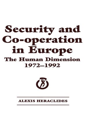cover image of Security and Co-operation in Europe